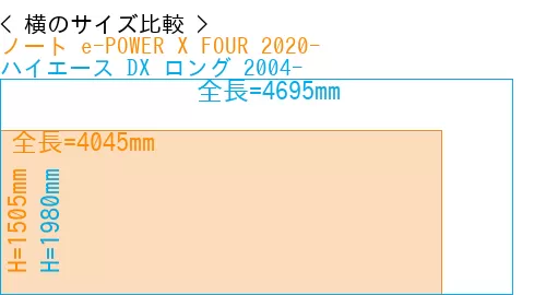 #ノート e-POWER X FOUR 2020- + ハイエース DX ロング 2004-